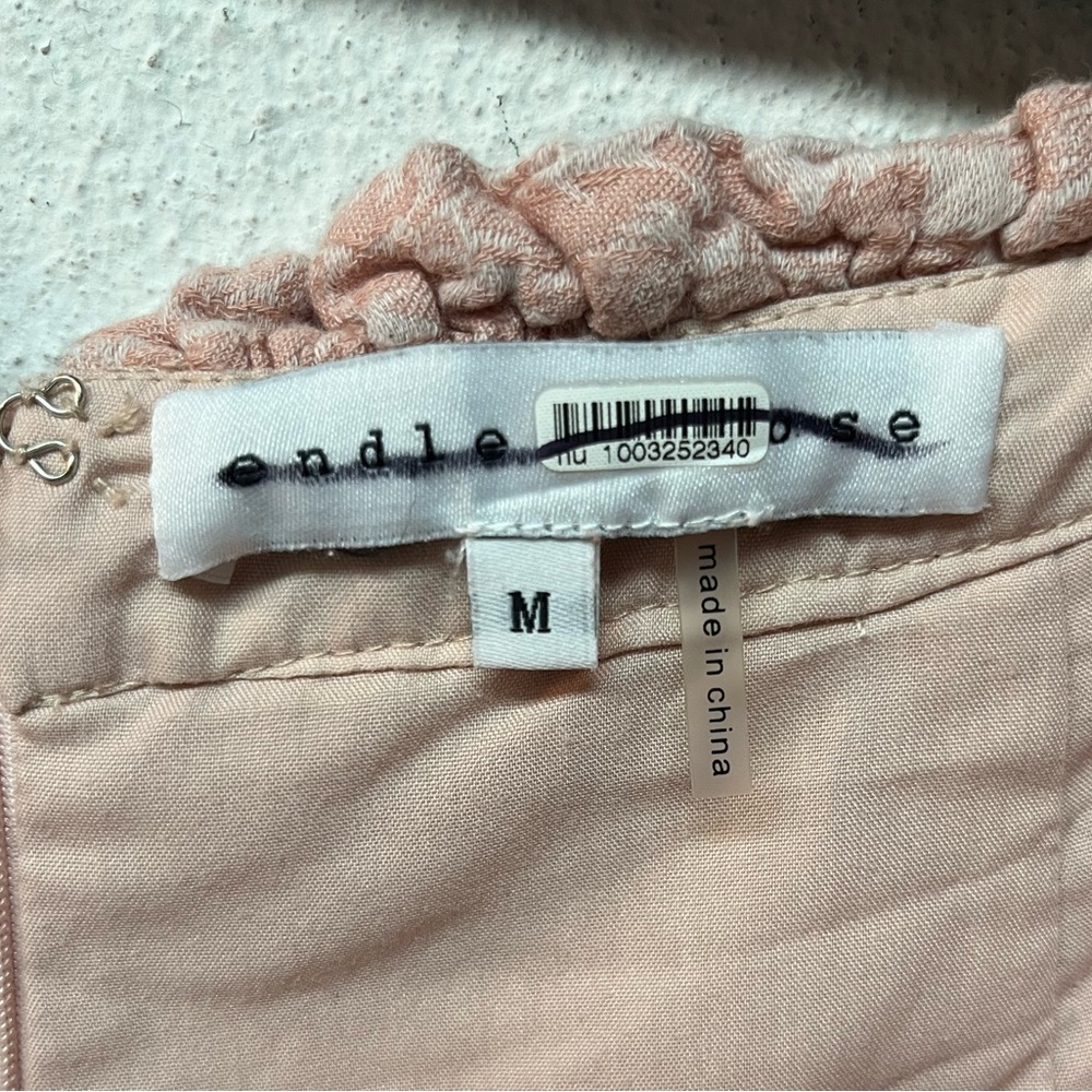 Endless Rose High Waist Pink Patterned Shorts. Medium - Picture 4 of 4